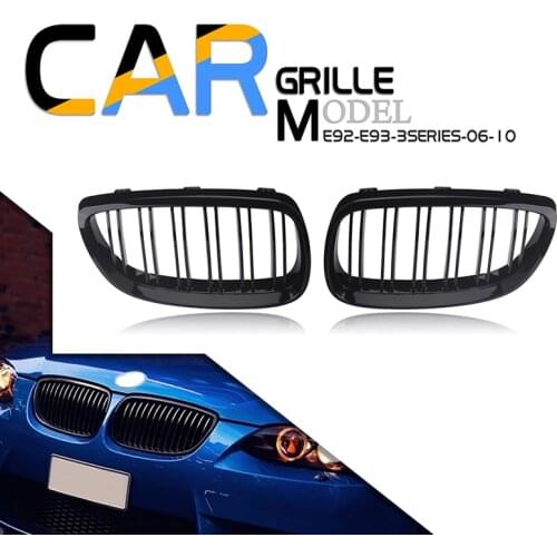 Front Kidney Grille Bumper Black Racing Grill Fit For BMW E92 E93 3-Series M3 Coupe 06-10,Car Accessories Replacement Part