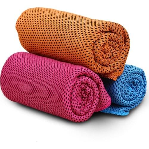 9 Colors Towel Men Women Gym Cloth Club Yoga Sports Cold Washcloth Running Football Basketball Cooling Ice Beach Towel Lovers