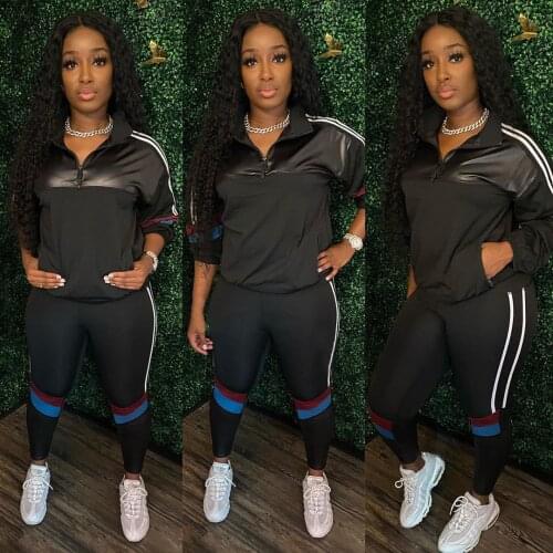 QY5015 Wholesale Items Solid Color Waist Hoodie Pocket Zipper Long Sleeve Pants Sports Jumpsuit Women