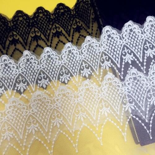 Navy Pink 4 Color Embroidery Lace Trim, DIY Handmade Lace Accessories Textile Fabrics RS44