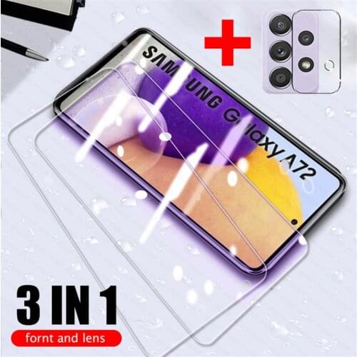 Tempered Glass For Samsung Galaxy A72 A52 A32 Full Cover Screen Protector For Samsung A72 A52 A32 A02 M02 A71 A51 A12 Glass Film