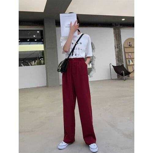 A252-Summer trendy one button skinny pants wide leg pants