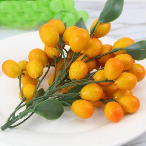 050 Simulate small bubbles of fruit golden oranges fruit strings decorate kumquat home decoration