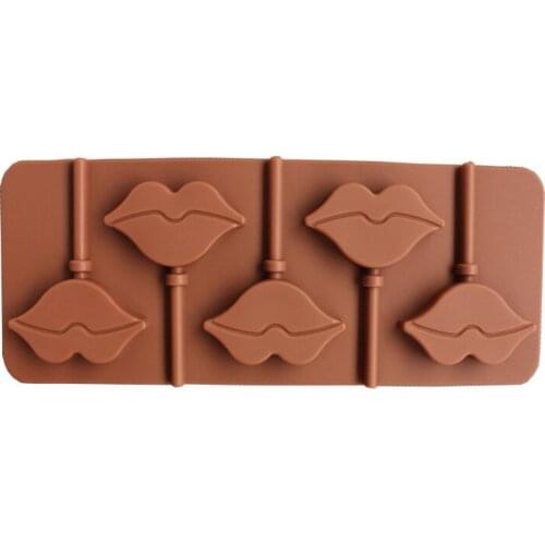 1PCS Food Grade Silicone Material, Lips Shape For Chocolate Lollipop Mold, Cake Tools, Cookie , Jelly, Ice Mold M028