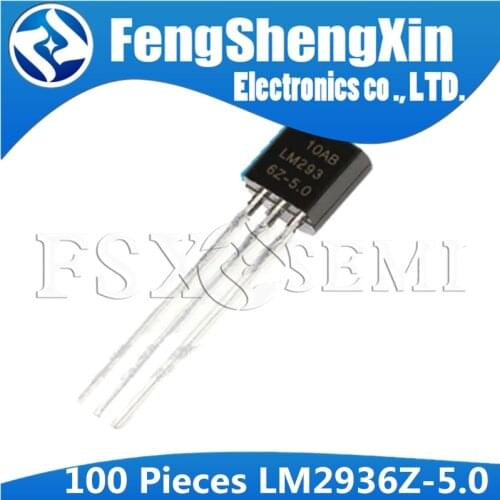 100pcs LM2936Z-5.0 TO-92 LM2936-5.0 LM2936Z-5 LM2936 LM2936Z 5V TO92 Ultra-Low Quiescent Current LDO Voltage Regulator