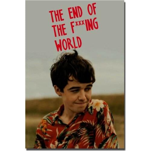 246 The End Of The Fucking World Netflix TV Series Silk Art Poster Wall Art Home Decoration Gift