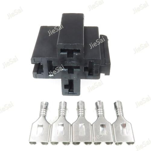 5 Pin Relay Socket Electrical Automotive Relay Connector With Pins