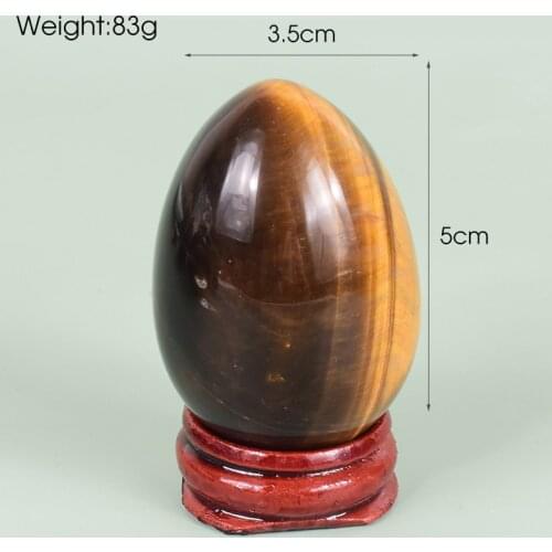 50*35 Big Yoni Egg Natural Tiger Eye Massage Ball Healing Stone Mineral Kegel Exercise Tool Pelvic Floor Muscle Vaginal Massager