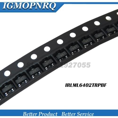 50PCS IRLML6402TRPBF IRLML6402 SOT-23 IC FET P-channel New E9HET