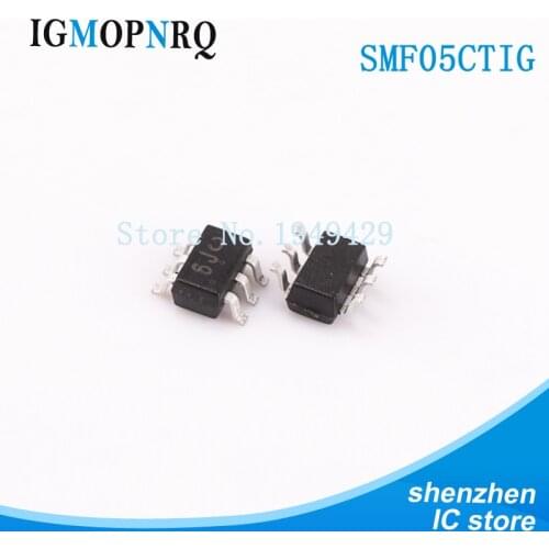 50Pcs SMF05CT1G SC70-6 SMF05 SMF05C SMD ESD SOT-23 suppressor /TVS diode 5 Line TVS Array new