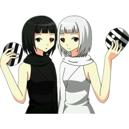 Anime Tokyo Ghoul Cosplay Costumes Nashiro Kurona Yasuhisa 2 Colors Black & White Cosplay Costumes Halloween Party Unisex