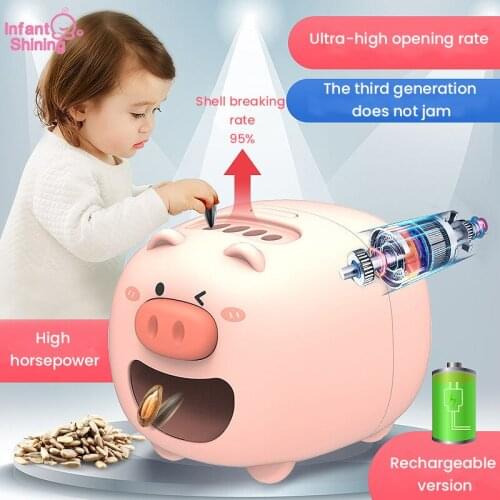 Infant Shinings Automatic Sunflower Melon Seed Peeling Machine Opener Nutcracker Walnut Electric Melon Peeler High-efficiency