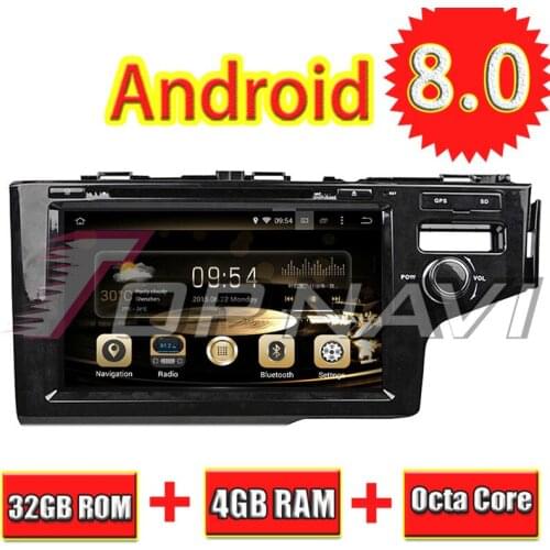 TOPNAVI 9'' Octa Core Android 8.0 Car GPS Navigation for FIT 2014 For Honda Autoradio DVD Multimedia Audio Player Stereo 4+32G