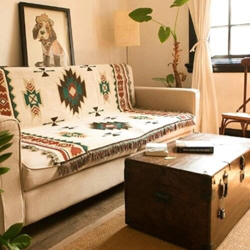 Bohemian Knitted Throw Thread Blanket On The Bed Sofa Plaid Soft Towel Bed Plaid Tapestry Bedspread Tablecloth