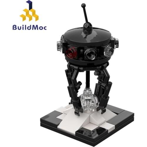 BuildMoc Technical Detecting Robot Mini Digital Building Blocks MOC Technical Balance Bricks Toys For Children