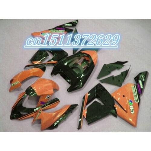 Dor-For KAWASAKI Orange black NINJA ZX 10R 04-05 A19136 ZX-10R 04 05 NEW Orange 2004 2005 10 R ZX10R Fairing Kit D