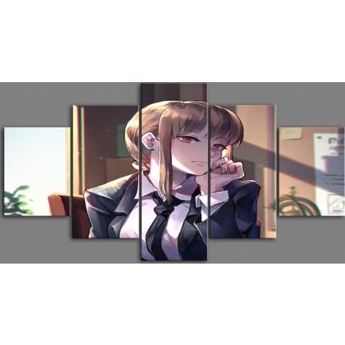 HD Home Decoration Anime Canvas Japan Prints Painting Chainsaw Man Poster Wall Artwork Modular Picture For Bed Room Frameworks