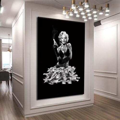 One Piece Marilyn Monroe Movie Star Posters Pictures HD Canvas Wall Art Home Decor Paintings Living Room Decoration Accessories