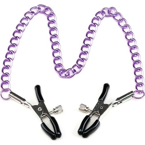 Iron chain Metal Nipple Clamps,Breast Clip,Nipple Clip,Breast Clamp,Female Breast Clip Clitoris Clips Adult Games,BDSM Sex Toys