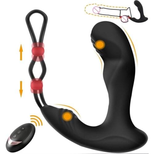 Powerful 10 Speeds USB Charge Male Prostate Massage Vibrator Anal Plug Silicone Waterproof Massager Stimulator Sex Toys for Men