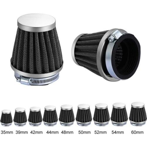35-60mm Motorcycle Tapered Air Filter Intake Induction Kit For Honda Yamaha Suzuki Kawasaki Street bike Taotao Kazuma