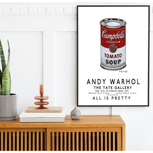 Andy Warhol Art Poster, Campbell Soup Can Andy Warhol, Pop Art, Wall Art, Warhol Poster