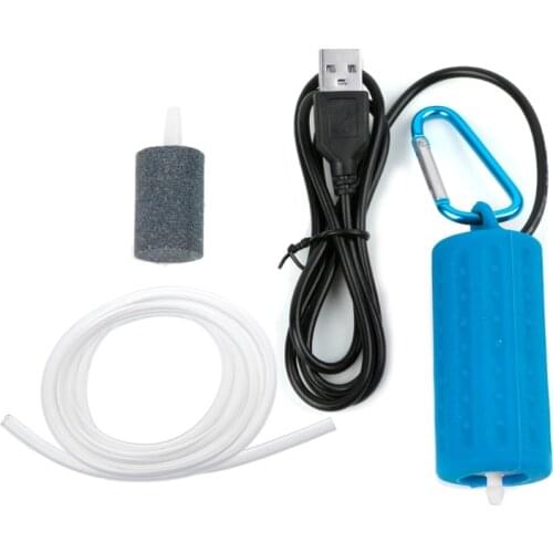 Portable Mini USB Aquarium Fish Tank Oxygen Air Pump Mute Energy Save Compressor