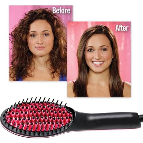 Pro Straightening Irons Electric Simply Hair Straightener Brush Styling Hair Straightener Comb Hair Care Auto Massager Fast Hair