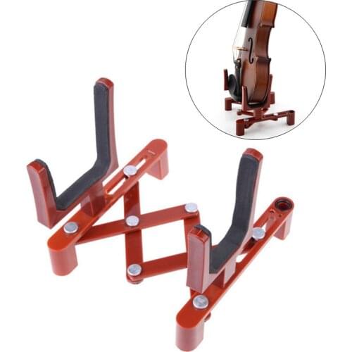 Professional Portable Folding Violin Stand Musical Instrument Fiddle Floor Holder Rack Violins Guitar Accessories