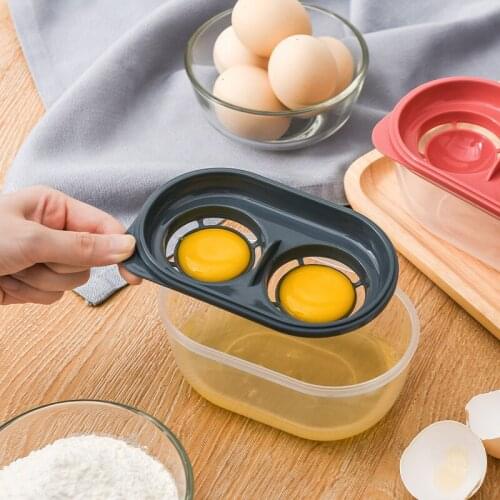 2021 New Double Cup Egg Separator White Yolk Sifting Home Kitchen Chef Dining Cooking Kitchen Egg Tools Egg White Separator