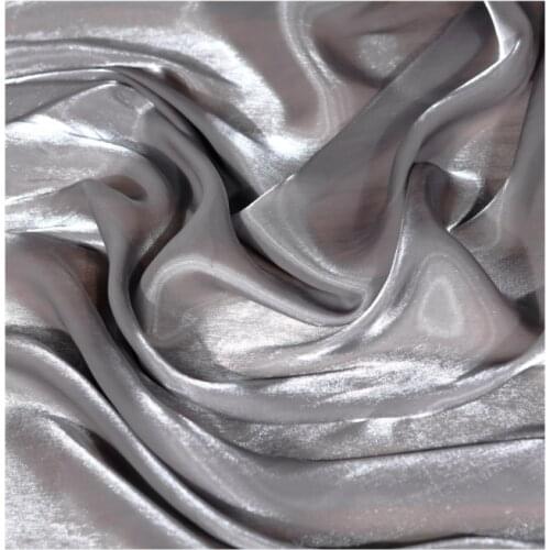 Width 59'' Glossy Silky Soft Semi Transparent Satin Fabric By The Half Yard For Hanfu Shirt Dress Material