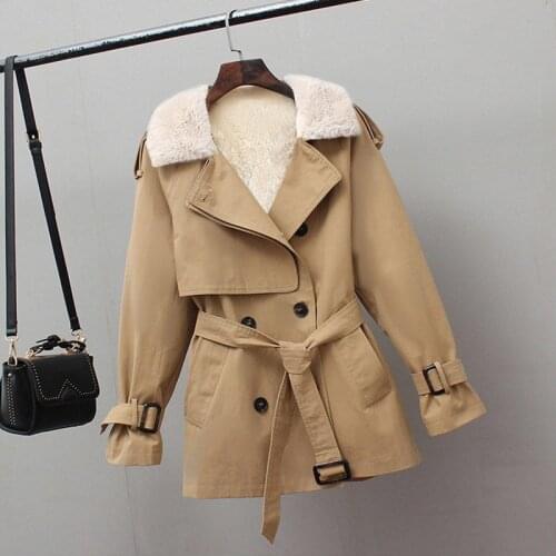 Women Short Trench Fall Winter New Windbreaker Coats Casual Loose Safari Clothes Fashion Stand Collar Drawstring Trench Coat206