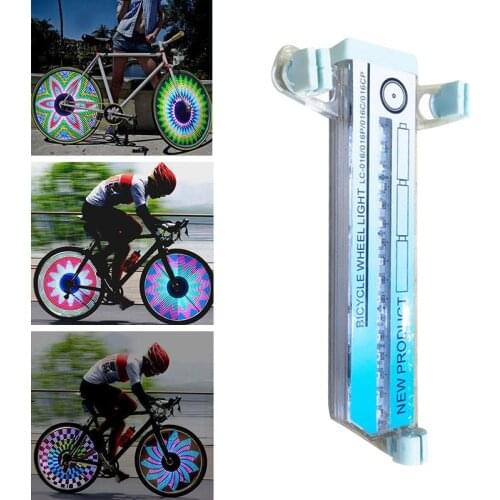 Waterproof Spoke Light 16 LED Bicycle Lights Bike Cycling Wheel Signal Light Colorful Bicycle Cycling Wheel Spokes Lights