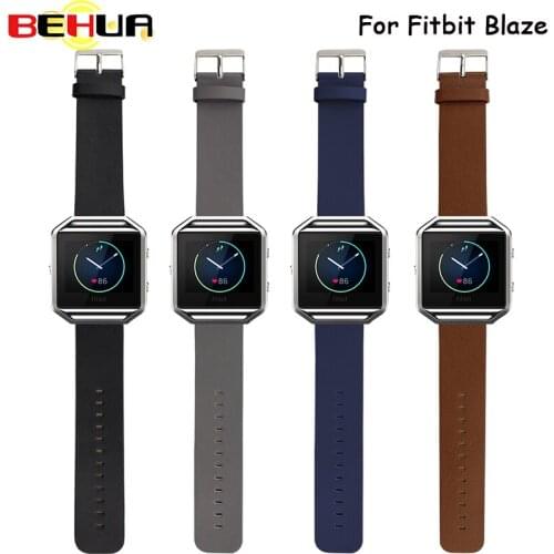 Good quality watchband Luxury Genuine Leather Watch band Wrist strap For Fitbit Blaze Smartwatch Fashion Design New Arrival Band