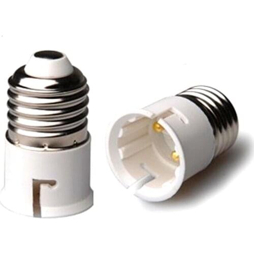 10pcs E27 to B22 Lamp Holder Converter E27-B22 Led Lamp Bulb Base Conversion Socket Light Adapter Light Base Holder