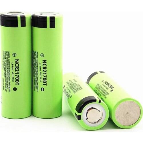12pcs/lot Panasonic NCR21700T 21700 3.7V 4800mAh Rechargeable Lithium Battery For Flashlights High Discharge HD Batteries Cell