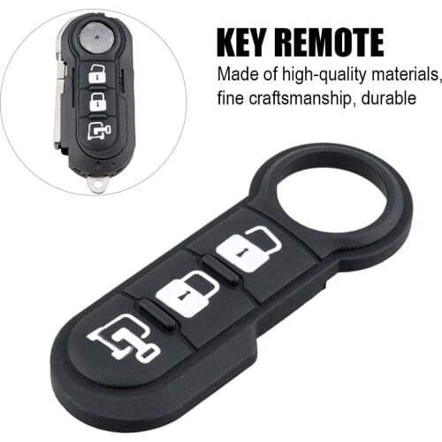 3 Button Silicone Pad Fob Flip Folding Button/Lock Key Remote Protector For Fiat 500 Punto Car Remote Key Shell Car Accessory