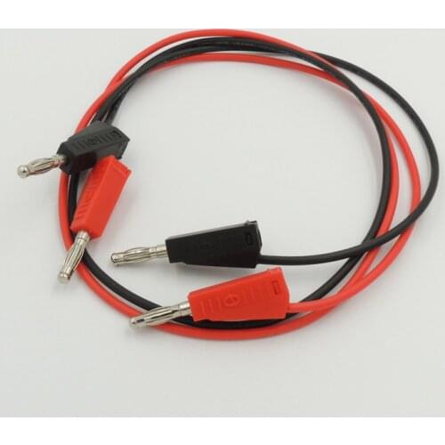 50pairs 4mm Double Head Banana Plug Test Leads 70cm Stackable banana plug Testing Cable High Voltage Test Leads Power test line