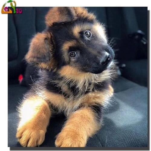 New German Shepherd 5d diamond painting cross stitch full square round drill 5D diamond embroidery for home decoration diamonds