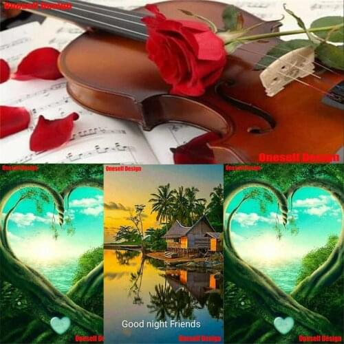 Diy Diamond Painting Full Set Moonlit night seascape Diamond Mosaic Sale 5D Diamond Embroidery Full Square Rhinestone Pictures