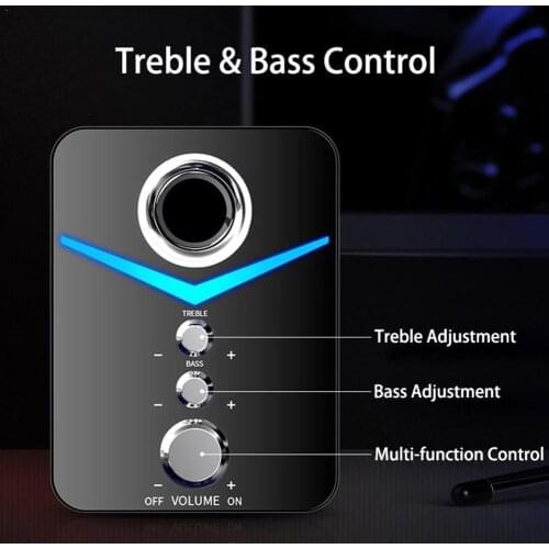 AUX Wired Bluetooth Speaker Combination Computer Speakers Home Music System Theater Subwoofer Box Player Sound PC For Lapto O5K4