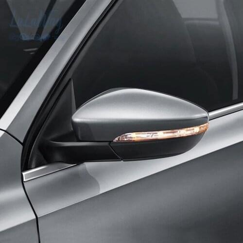 Car Electric Folding Rearview Mirror Assembly Heating Mirror with Light For Volkswagen Sagitar 2012 2013 2014 2015 16 17 2018