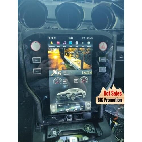 Tesla Style vertical screen Android 9.0 Car Multimedia Player For Ford Mustang 2015-2019 GPS Navi Audio Radio stereo head unit