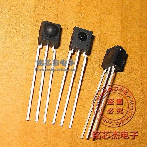Free shipping 10PCS HS0038B HS0038 SIP3 Infrared remote control receiver infrared receiver tube