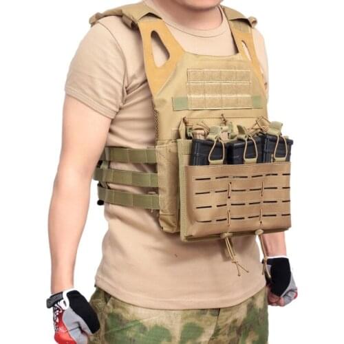 Airsoft Molle Tactical Triple Pistol Magazine Pouch 5.56 M4 M16 AK AR Mag Pouches Military Paintball Euipment Hunting Holder Bag