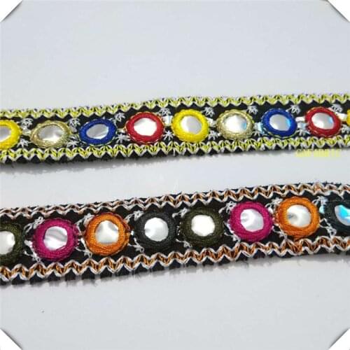 Embroidery 3D Polyester Webbing 10 yards/pcs Colorful Reflective Webbing 2 CM Width Woven Webbing