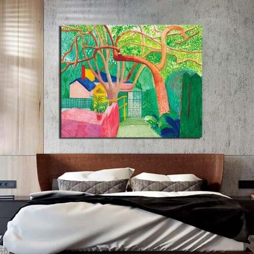 Home Decor David Hockney Canvas Hd Print Nordic Posters The Gate Painting Modern Wall Pop Art Modular Picture Frame Living Room