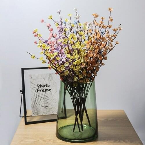 Household Artificial Vase Decoration Artificial Plant Autumn Snow Plum Indoor Dining Room Partition