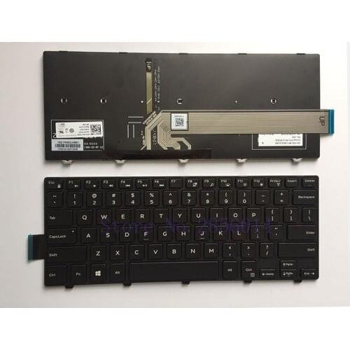 US Keyboard For DELL 14 3441 3442 N5447 N3442 14CR 14MR 050x15 SN8233 laptop black Keyboardwith backlight