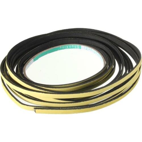 1 roll of 5 meters long sponge sealing strip, waterproof and windproof strip foam sponge rubber strip window door sealing strip